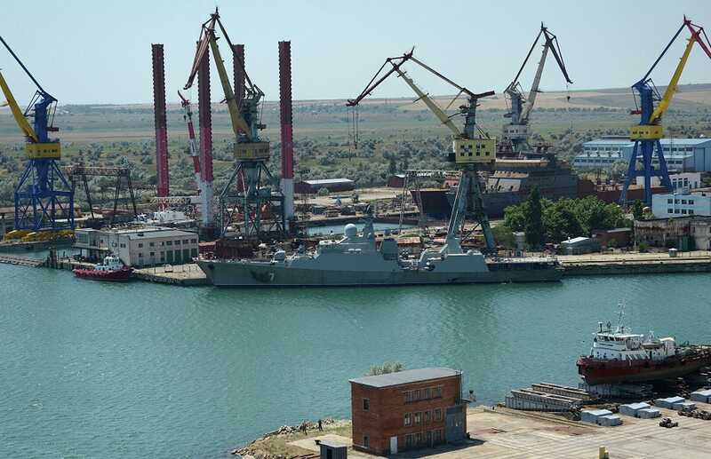 В Керчи возводят судно, которое должно стать самым большим на Черноморском флоте