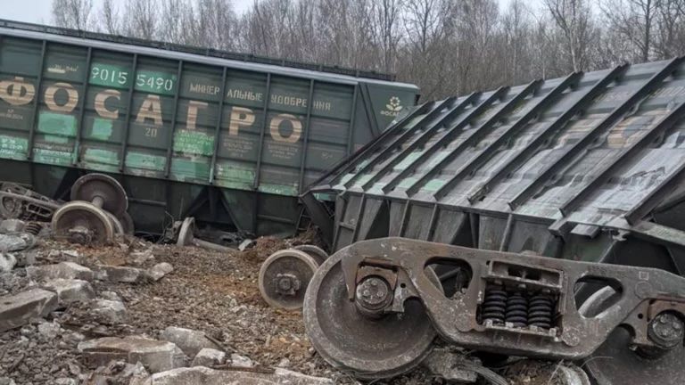 Последствия взрыва на железной дороге в Рязанской области quziddkiqkuittkmp